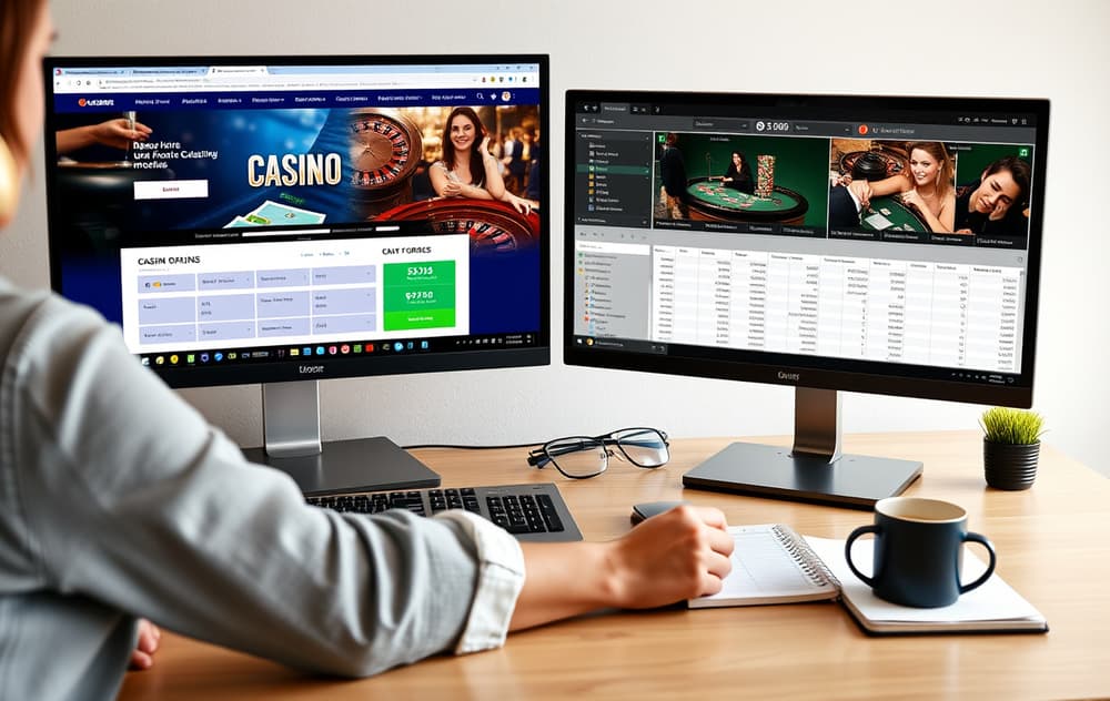 Redaksjonen tester casino spill på flere skjermer